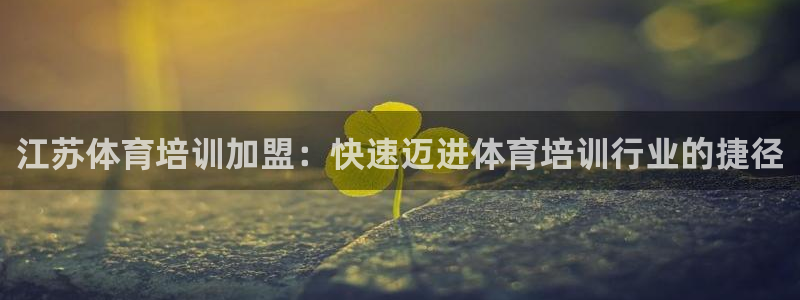 尊龙凯时下载官方正版：江苏体育培训加盟：快速迈进体育